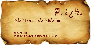 Pálosi Ádám névjegykártya