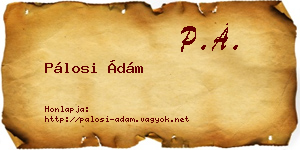 Pálosi Ádám névjegykártya